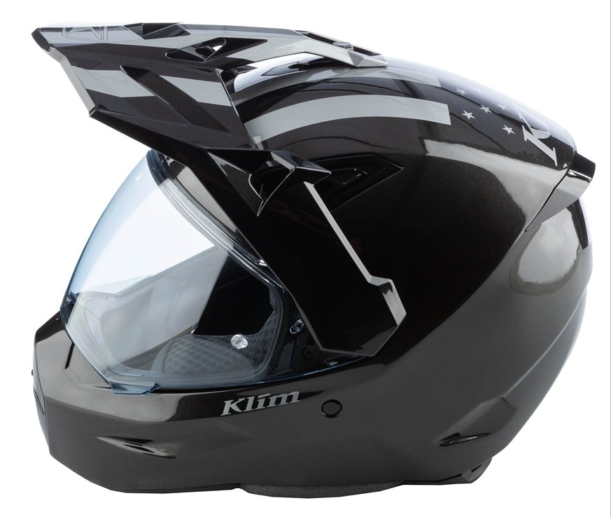 Klim X1 Alpha Patriot/Gloss Metallic Gunmetal Black Helmet