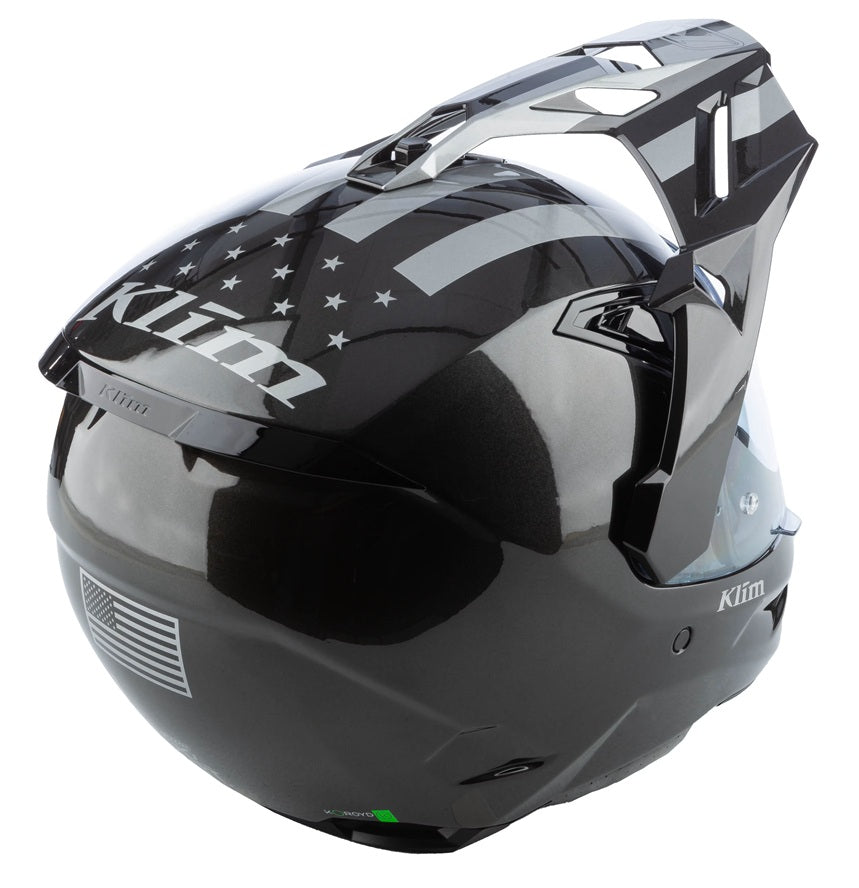 Klim X1 Alpha Patriot/Gloss Metallic Gunmetal Black Helmet