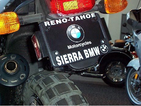 Sierra BMW Motorcycle License Plate Frame