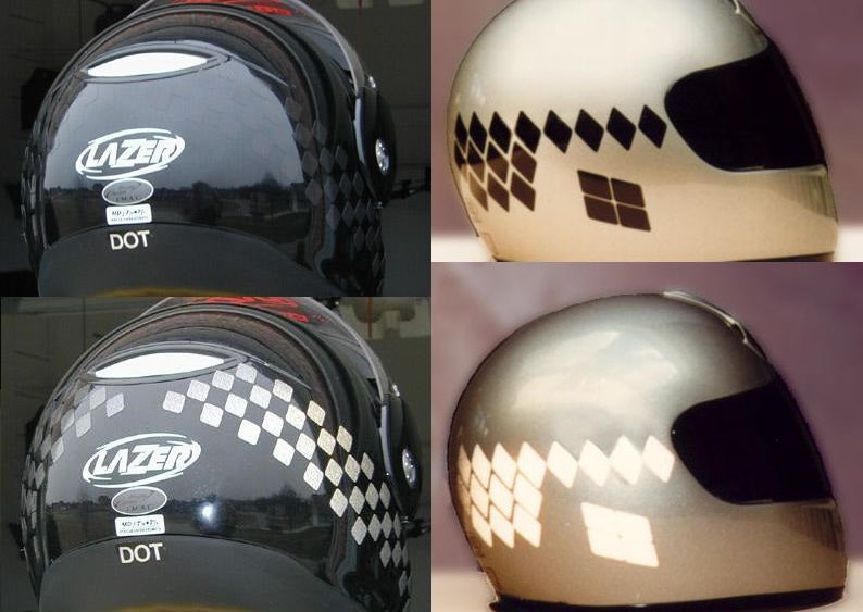 custom reflective motorcycle helmet MotoEquip Helmet Reflective Kit – Sierra BMW Motorcycle