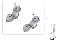 BMW R1300GS Bar Risers