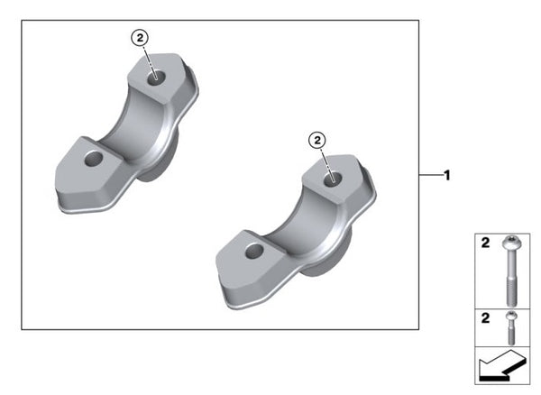 BMW R1300GS Bar Risers