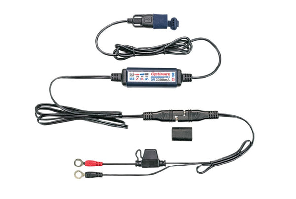 OptiMate USB Power Cable with Battery Lead