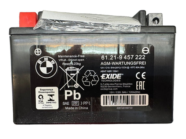 BMW Motorcycles AGM Battery 12volt 9AH