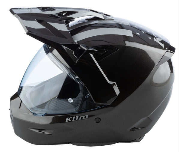 Klim X1 Alpha Patriot/Gloss Metallic Gunmetal Black Helmet
