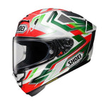 Shoei X-Fifteen Escalate White/Red/Green Helmet