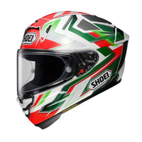 Shoei X-Fifteen Escalate White/Red/Green Helmet