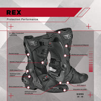 Sidi Rex Black/Red Boot