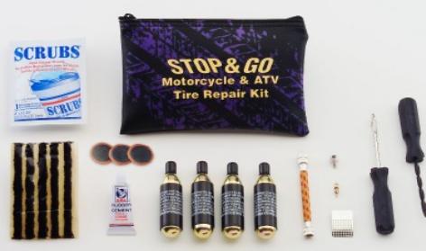 Stop & Go Motorcycle Tire Repair Kit (Tube or Tubeless)