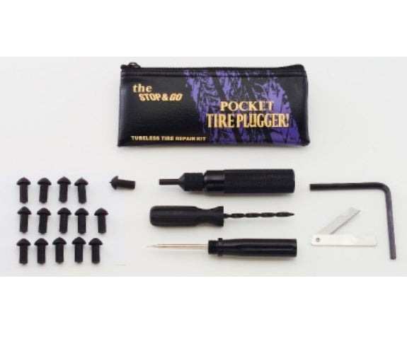 Stop & Go Pocket Plugger - Tubeless Motorcycle Tire Repair Kit