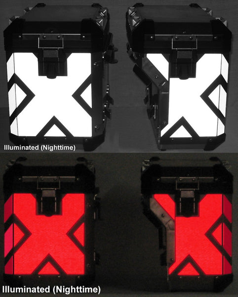 MotoEquip R1200GSA WC (14-) Aluminum Pannier Reflective Kit