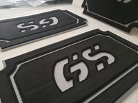 TechSpec R1250GS|R1200GS WC "Logo" Aluminum Pannier Covers - Black