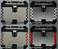 MotoEquip R1200GS ADV Aluminum Topcase Checker Reflective Kit