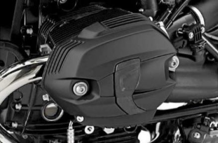 BMW R1200 Hexhead OC Black Valve Cover Set w/Gaskets