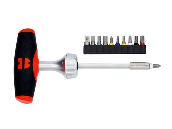 Zebra T-Handle Ratchet Screwdriver Set