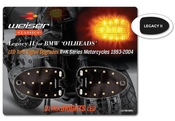Weiser Legacy II UltraBright LED Turn Signal Insert for BMW Motorcycles