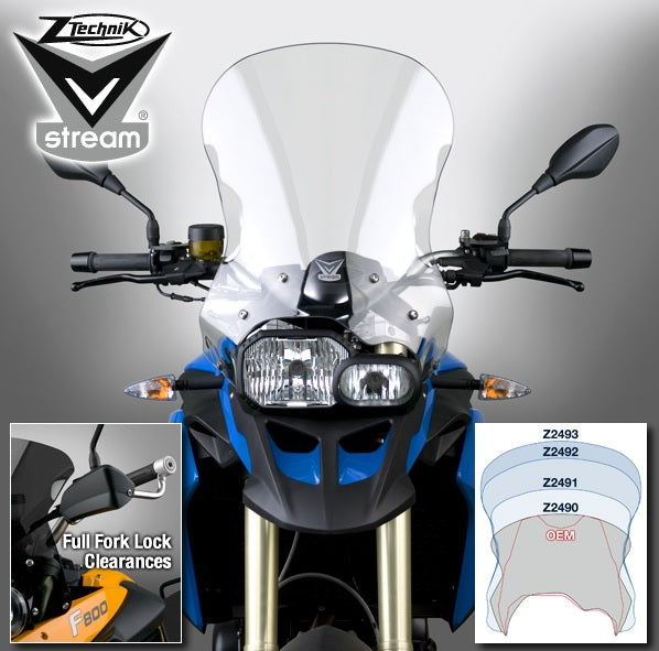 ZTechnik F800GS|F650GS2 VStream Medium Touring Windshield