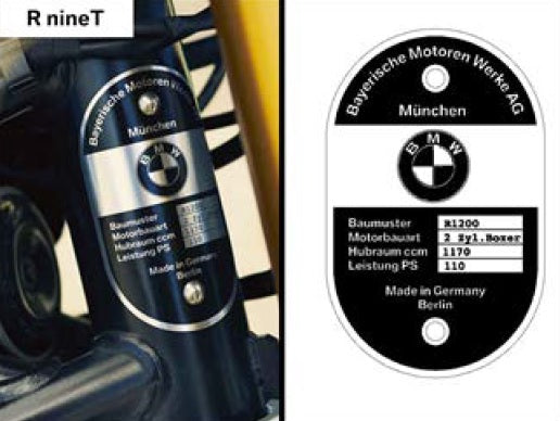手数料安い BMW RnineT Series Classic Frame Emblem – Sierra BMW Motorcycle パーツ