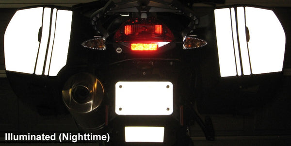 MotoEquip F800GT Saddlebag Reflective Kit