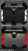 MotoEquip R1200GSA WC (14-) Aluminum Topcase Corner Reflective K